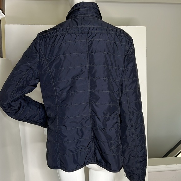 Bogner Sz 12 Navy Nylon Front Button Blazer - Picture 2 of 14